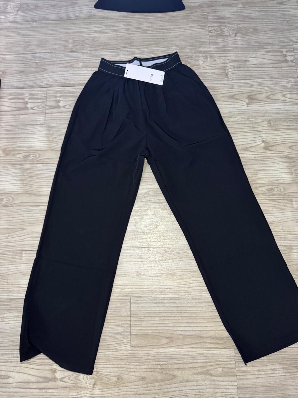 Black Wide-Leg Men’s Pants - Classic Casual Trousers